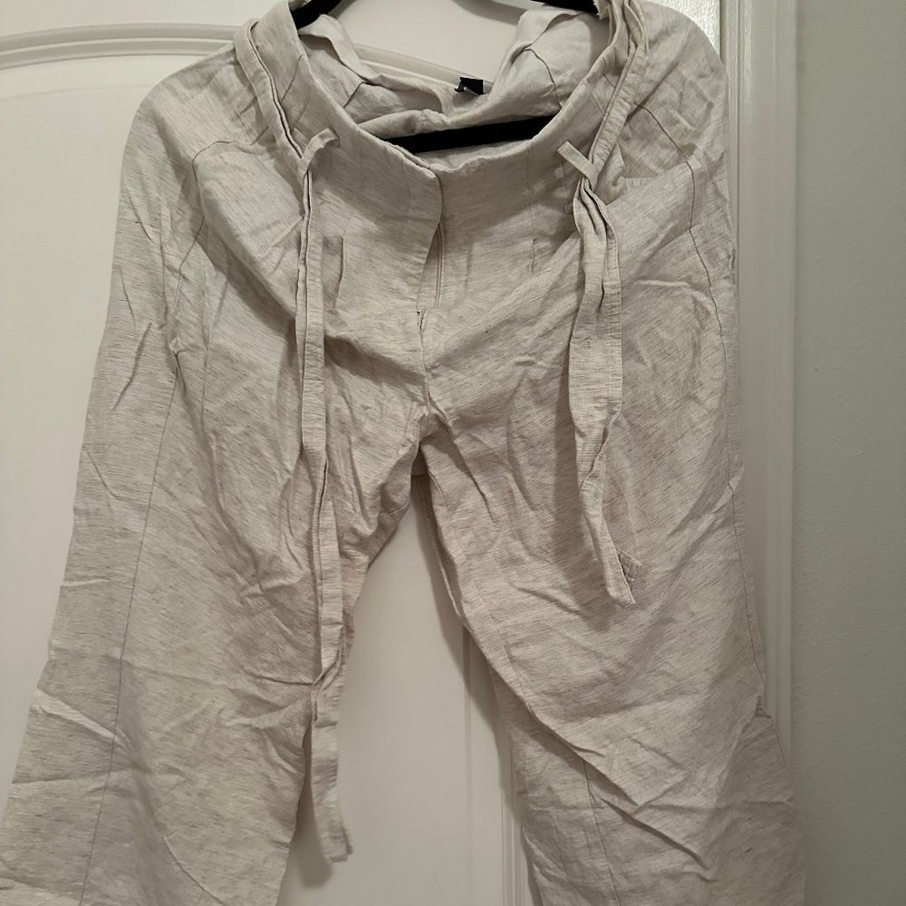 Ann Taylor beige/cream trousers | size 6P